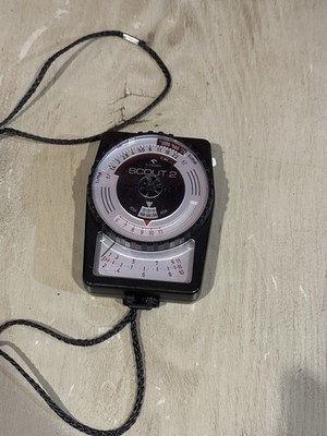 Vintage Gossen Scout 2 Exposure Meter Light w/Neck Cord Made in Germany