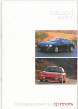 Toyota MR2 & Celica 1995-1997 UK Market Brochure ST GT GT-Four Cabriolet T-Bar