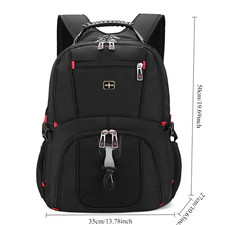 Image of Wenger Swissgear 17.1 inch Black Laptop Backpack/Notebook Bag/Rucksack Backpack