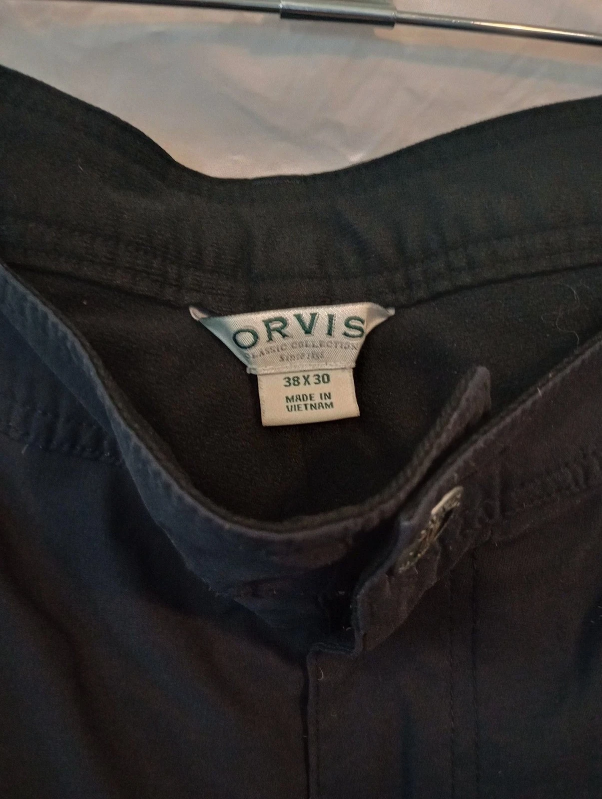 Orvis Classic Collection Pants Size 38x30 Navy Blue Hiking - product detail image 5