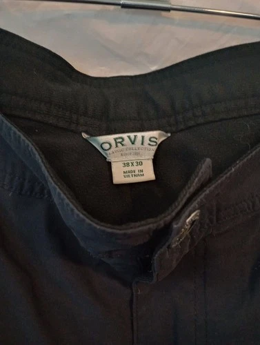Orvis Classic Collection Pants Size 38x30 Navy Blue Hiking image 5