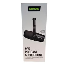 Shure MV7 Podcast Dynamic Microphone New Sealed USB and XLR Output - Black
