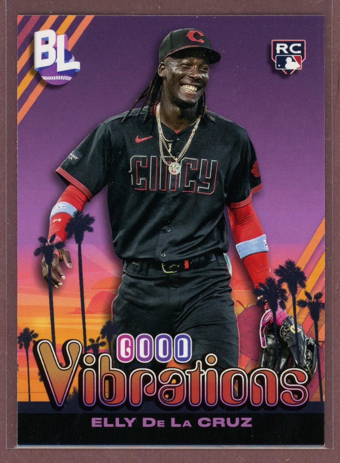 2024 Topps Big League Baseball Good Vibrations #6 Elly De La Cruz RC (Reds)