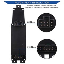 Driver Power Window Switch w/ Taupe Bezel for Dodge Ram 1500 2500 3500 02-09