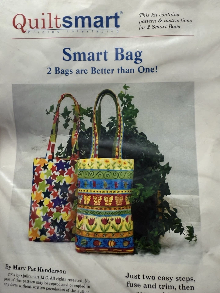 Quiltsmart Smart Bag Tote Kit Mary Pat Henderson w/ Pattern & Fabric (2004) - Image 3 of 4
