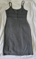 Miss Selfridge Black/White Patterned BodyCon Dress.  Adjustable Straps UK Size 8