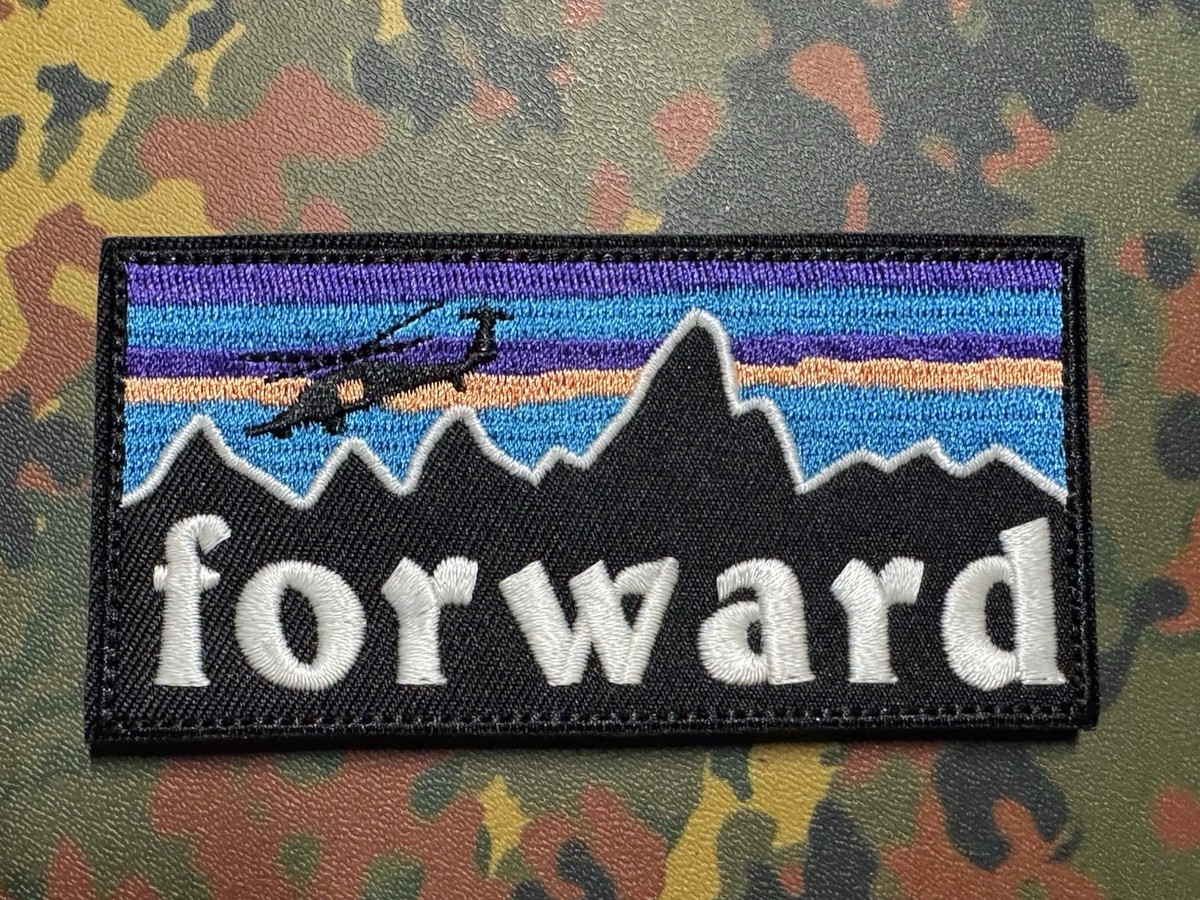 Forward Observations Group PEWTAGONIA Embroidered Patch Hook Back