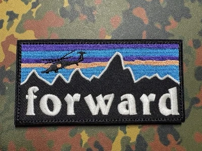 Forward Observations Group PEWTAGONIA Embroidered Patch Hook Back FOG SupDef