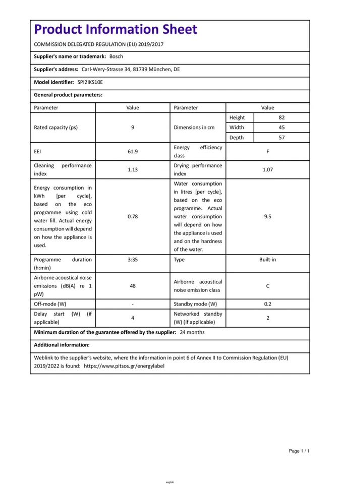Geschirrspüler 45cm teilintegriert Edelstahl Home Connect AquaStop leise - Bild 3 von 4