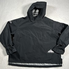 Nike Jacket Men XL Black Gore Tex Infinium Trail Running Windbreaker Hoodie