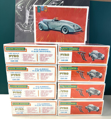 Pyro Supercharged Auburn Speedster 1/25 Model C501-200 SEALED 1967 NEW OLD STOCK