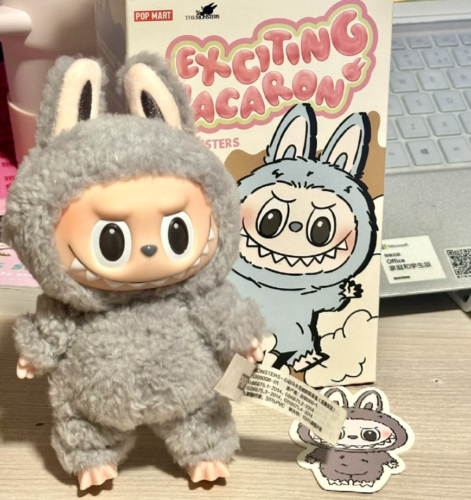Authent POP MART LABUBU Plush Dolls- The Monsters Exciting Macaron Blind Box Toy - Bild 51 von 54