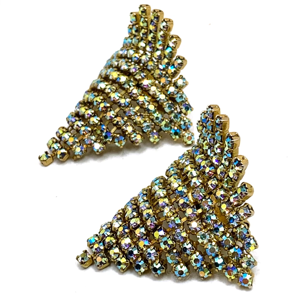 Винтажные зажимы для обуви Aurora со стразами золотистые блестящие арочные короны - Изображение 3 из 4