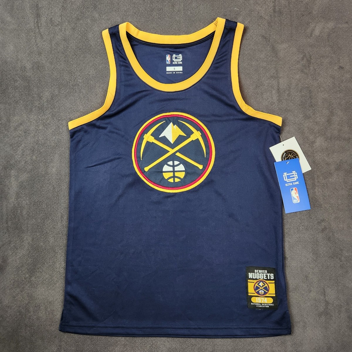 Custom Supreme Denver Nuggets Jersey Authentic Carmelo Anthony