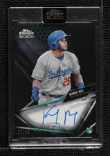 2021 Topps Chrome Black Green Refractor 79/99 Keibert Ruiz #CBA-KR Auto 0v7p