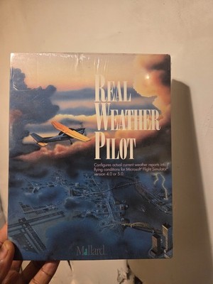 Real Weather Pilot  - IBM 3.5  - Big Box PC - 1993 Mallard -  MS Flight Sim 4/5