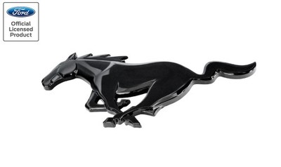 2010-2014 Ford Mustang Black Running Horse Front Grille Emblem Badge 8''