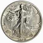 1929-S WALKING LIBERTY HALF DOLLAR ~ NICE BRIGHT WHITE AU/BU ABOUT UNCIRCULATED!