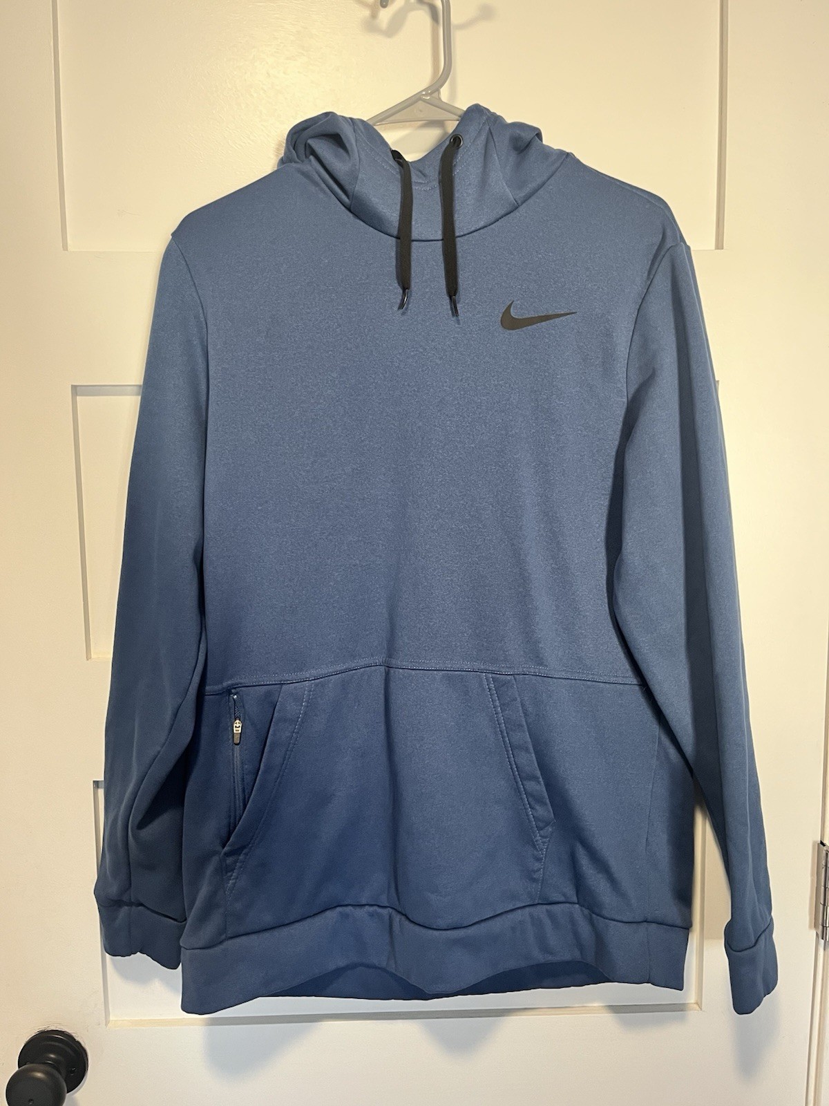 Nike Dri-FIT Fleece Pullover Hoodie Blue Standard Fit Men's Size L