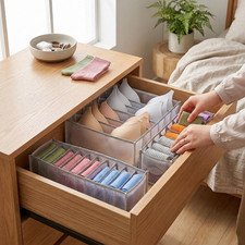 Clothes Drawer Organiser Divider Wardrobe Closet Storage Jeans Bra Underwear UK