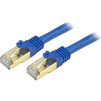 StarTech 15 ft Blue Cat6a Shielded Patch Cable - Cat6a Ethernet Cable - 15ft Cat