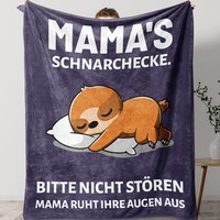 Kuscheldecke Muttertagsgeschenk Dunkelblau FüR Mama Geburtstag Valentinstag