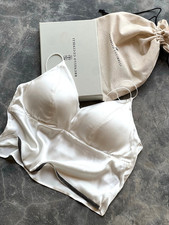 BRUNELLO CUCINELLI Bra 100 Mulberry Silk Layerable Stylish