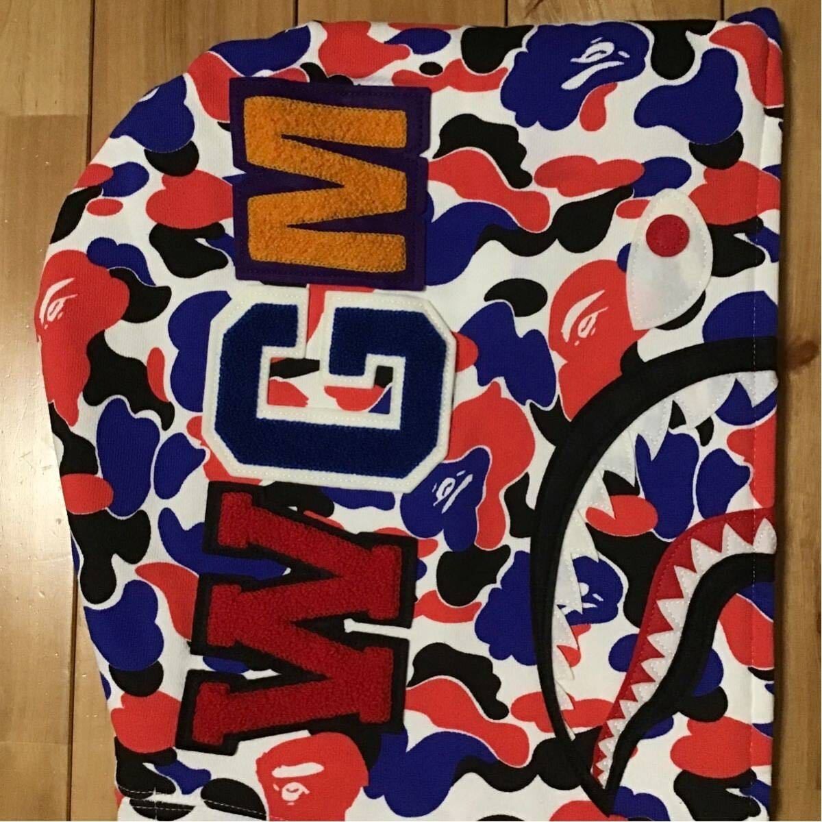 BAPE 2008 London color camo shark full zip hoodie A Bathing