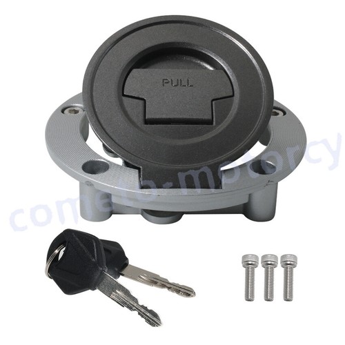 Fuel tank cap Tank Lock For Yamaha XVS1300CT V-Star Tourer XJ6F FJR1300 XJR1300 - Picture 4 of 8