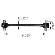 Torque Rod 24.250in Sealed Mack part #17QF460P243 #25170833 # TMR575