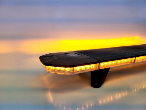 900mm Lightbar Recovery Slimline LED Beacon Lights Amber Flash 3ft 35" 90cm - Picture 8 of 12