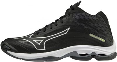 MIZUNO Volleyball Shoes WAVE LIGHTNING Z7 MID V1GA2250 Black US9.5(27.5cm)