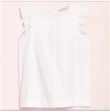 LOFT Tiered Ruffle Sleeve Tee size S