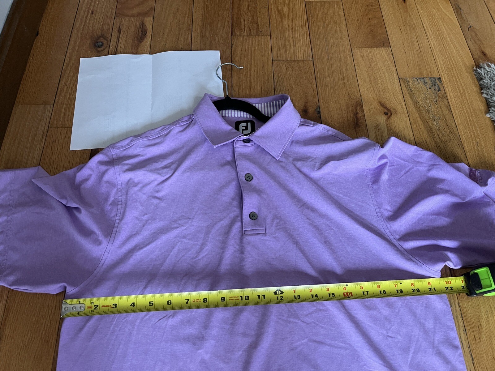 FootJoy Polo size medium light purple EUC logo on sleeve as shown in photo