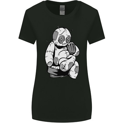 Sad Voodoo Doll Evil Spirits Dark Magic Halloween Womens Wider Cut T-Shirt