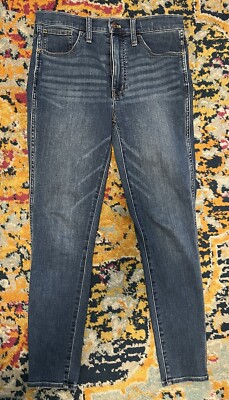 Madewell Jeans Womens 10'' High-Rise Skinny Blue Denim Size 28