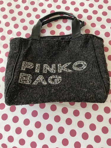 Borsa Pinko Bag Originale A Spalla O Tracolla Nero In Velluto | eBay
