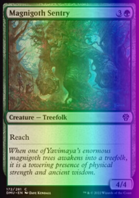 MTG Magic the Gathering Magnigoth Sentry (172/552) Dominaria United LP FOIL