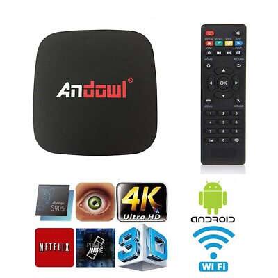 Android TV Box Lite 6K HD Smart TV WIFI Remote Control Andowl Professional