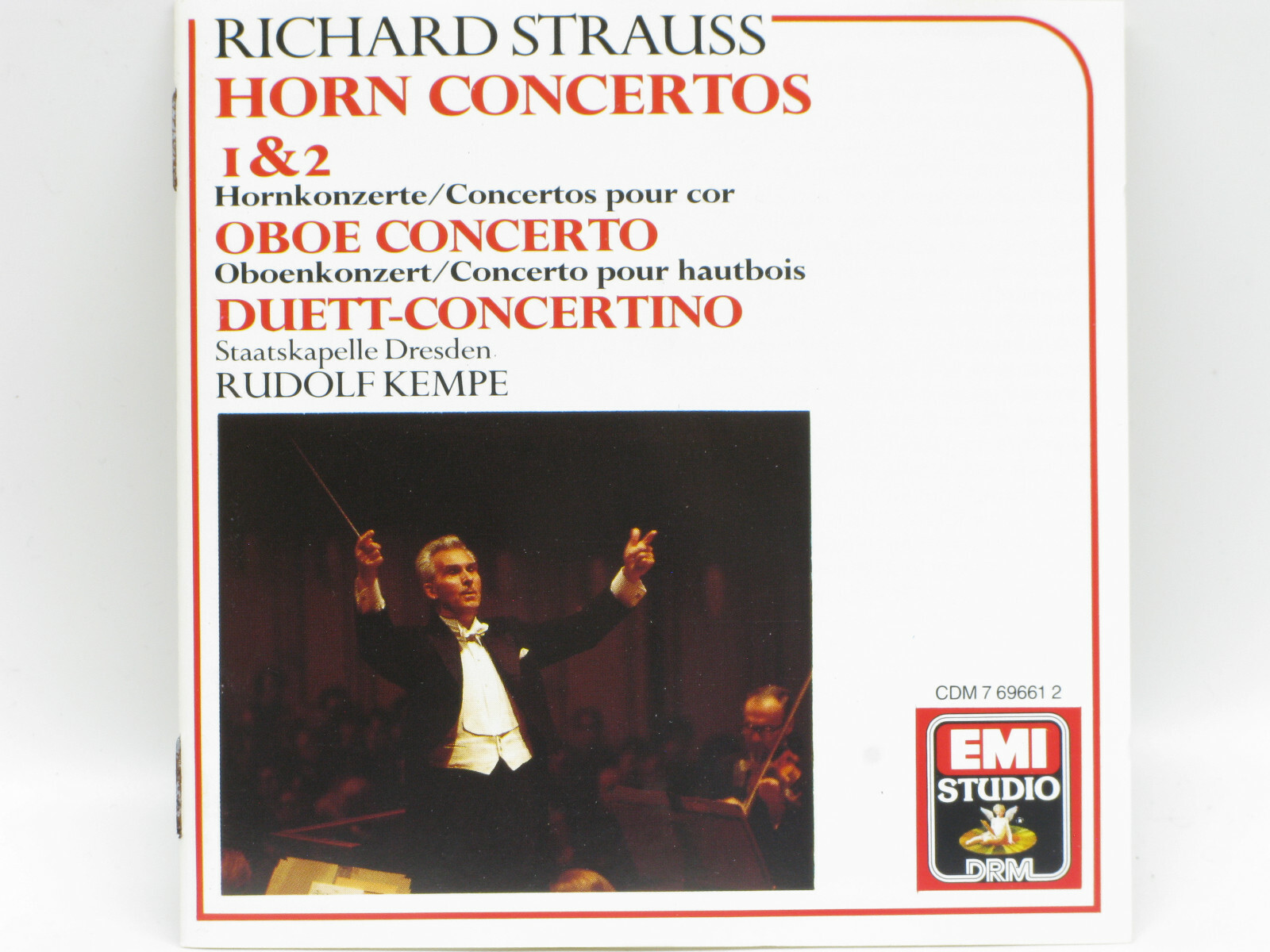 CD Strauss Horn Concertos 1 & 2 Oboe Duett Rudolf Kempe Staatskaplle