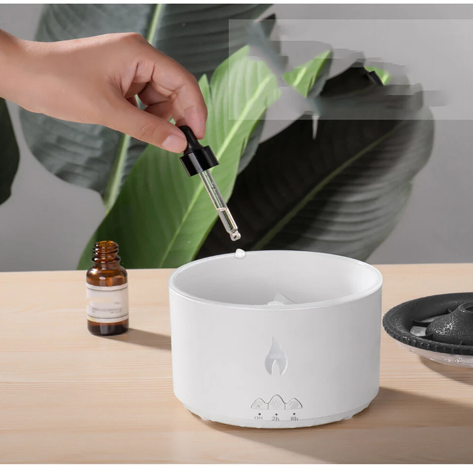 Essential Oil Flame Effect Diffuser Home Aromatherapy Air Humidifier New - Image 4 of 4