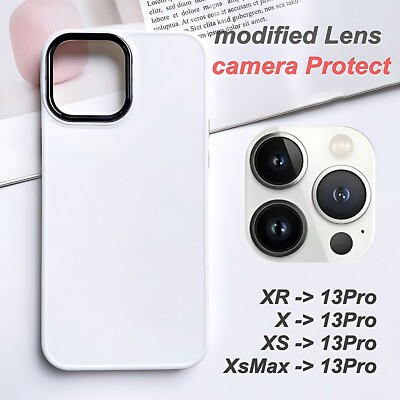 Upgrade iPhone XR XS Max to 13 Pro Modified Camera Lens Protector and Phone  Case
