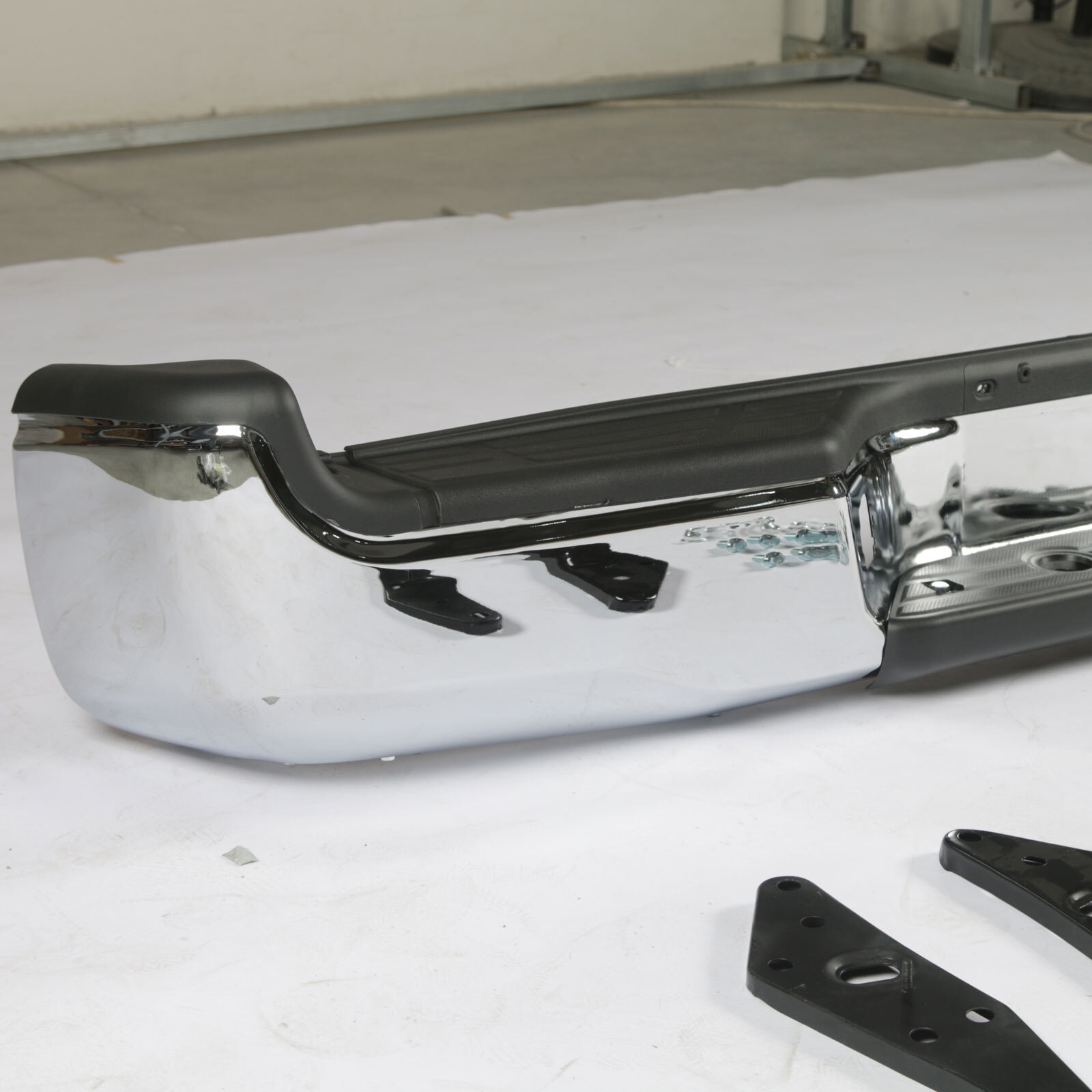 For 2005-2015 Toyota Tacoma Complete Rear Chrome Step Bumper Assembly Steel