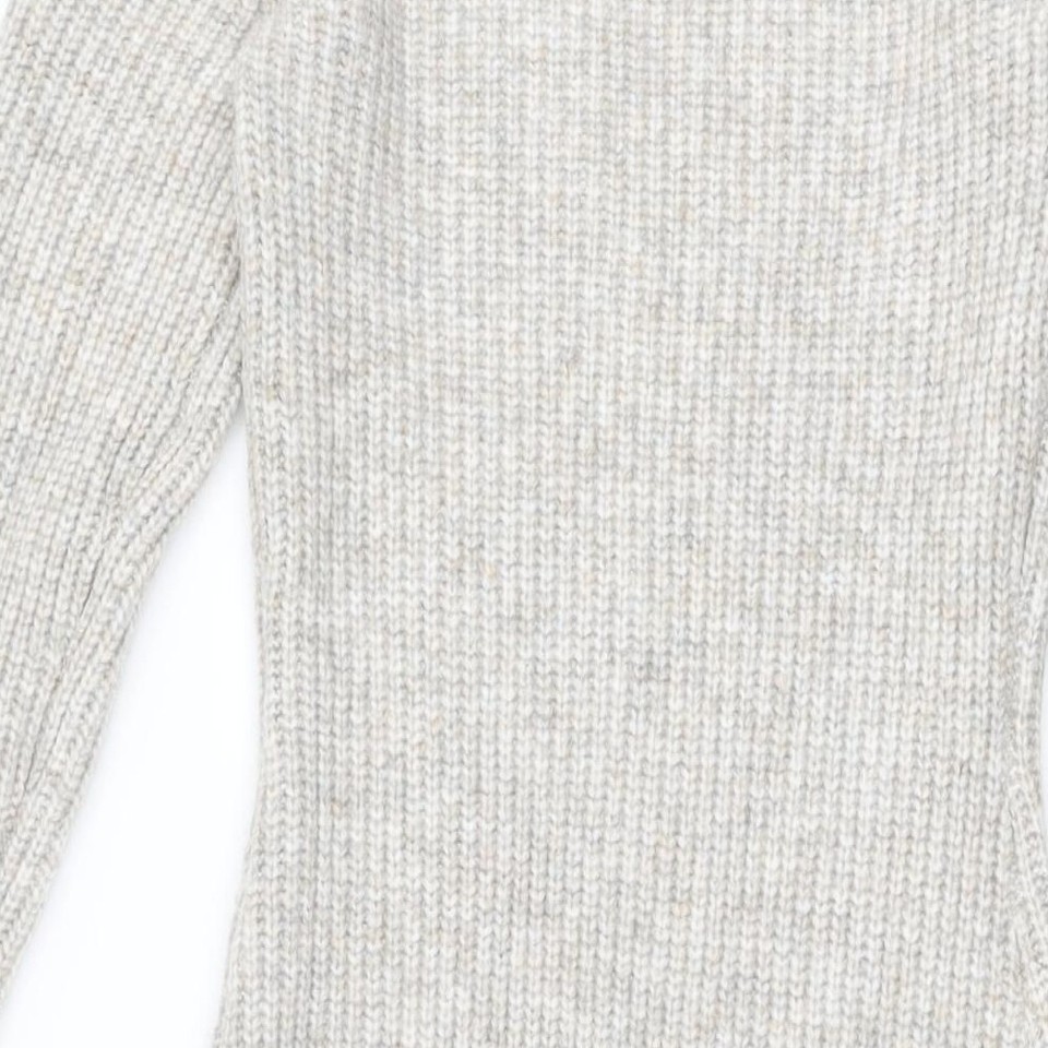 H&M Womens Grey Polyester Jumper Dress Size XS VNeck Pullover eBay