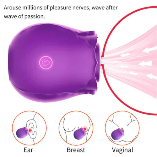 Rose Sucking Vibrators Clit Sucking Women G-Spot Massagers Sex Toys for Women - Picture 9 of 46