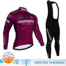 Winter Thermal Fleece Cycling Jersey Set Racing Bike Cycling Suits Clothing