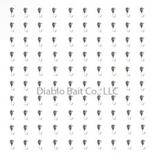 (100 Pack) The Best Unpainted 4mm Jigs from Diablo Bait Co. Kick Ass Ice Fishing