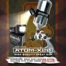 Atom X20 HVLP Spray Gun – Premium Finish for Waterborne And  Solvent Paints!!