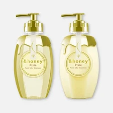 & Honey Pixie Moist Silky Shampoo Treatment Conditioner Bundle Set 440ml