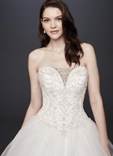 soft white davids bridal wedding dress